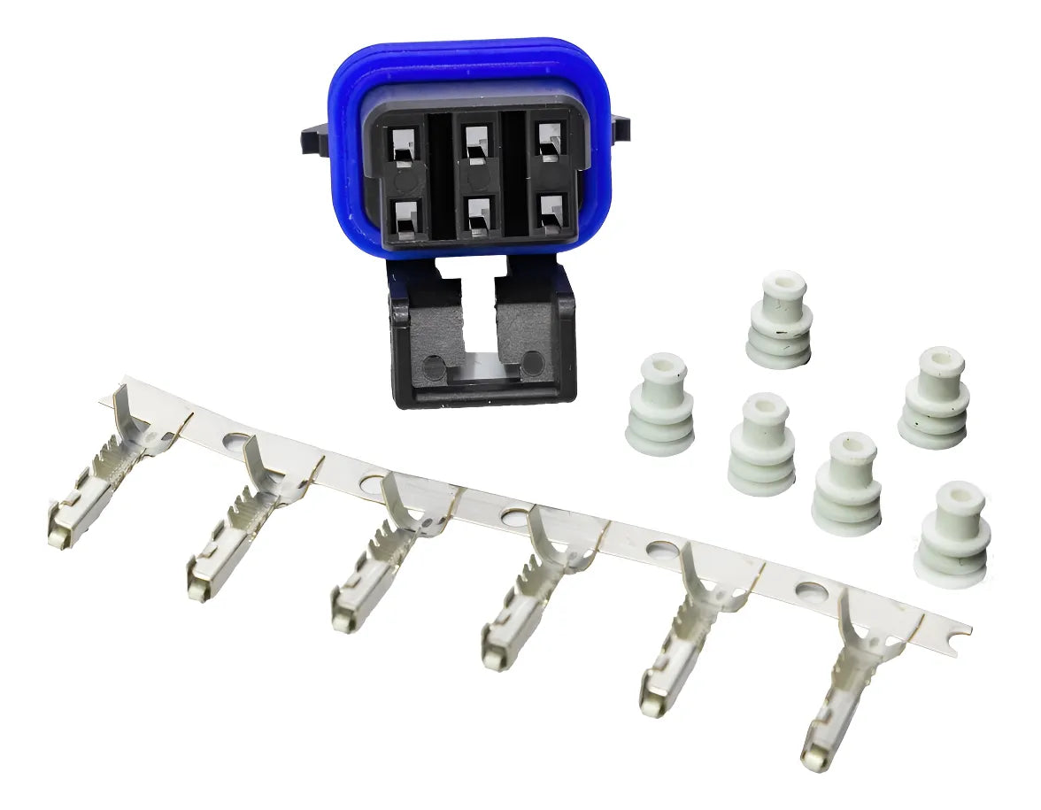 ETE 4333 KIT CHICOTE REPARO FAROL 6 VIAS FEMEA RAINHA DA SETE