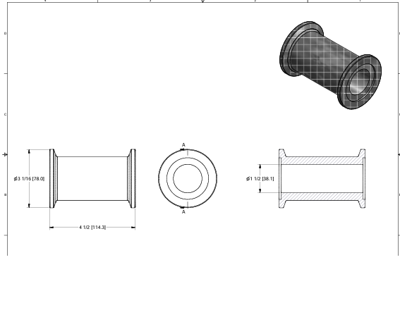M200CPG UNIAO FLANGE 2" X FLANGE 2" BANJO