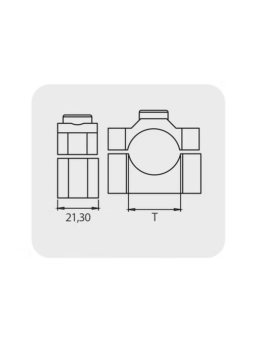 M617/4 ABRACADEIRA DE FIXACAO PARA TUBO 3/4