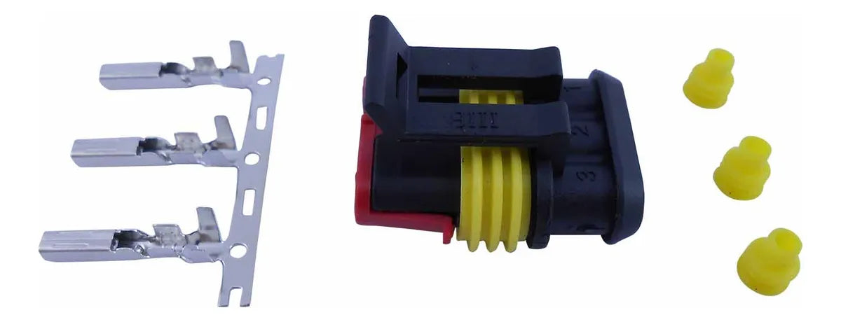 ETE 6735 KIT CHICOTE ELETR 3 VIAS FEMEA RAINHA DA SETE