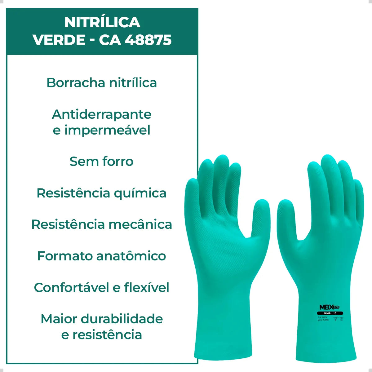 LUVA NITR VD C/FORRO TAM 9G MEDIX