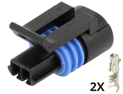 Cod. 120402 CONECTOR METRI PACK 12162195-ST FEMEA 2 VKIT  RAINHA DA SETE