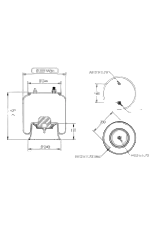 STA 7004 MOLA PNEUMATICA SUSPENSÃO DT / TR