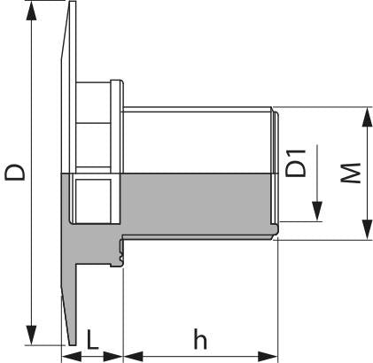 504104 CONEXAO TIPO ANTI-VORTEX 1" M ARAG